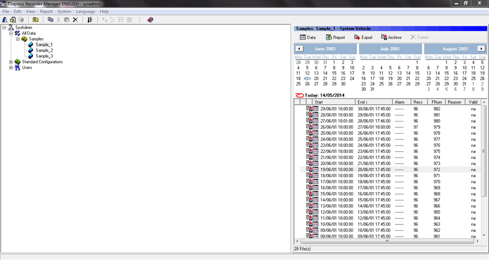 TSxpress Temperature Data